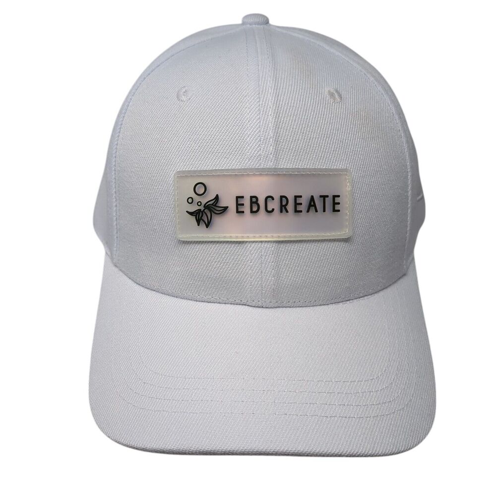 Ebcreate Patch Slideback Hat White One Size Adjus… - image 1